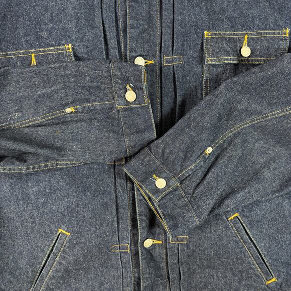 Vintage Ralph Lauren Polo Jeans Co. Blue Denim Trucker Jacket 4XL - Picture 8 of 13